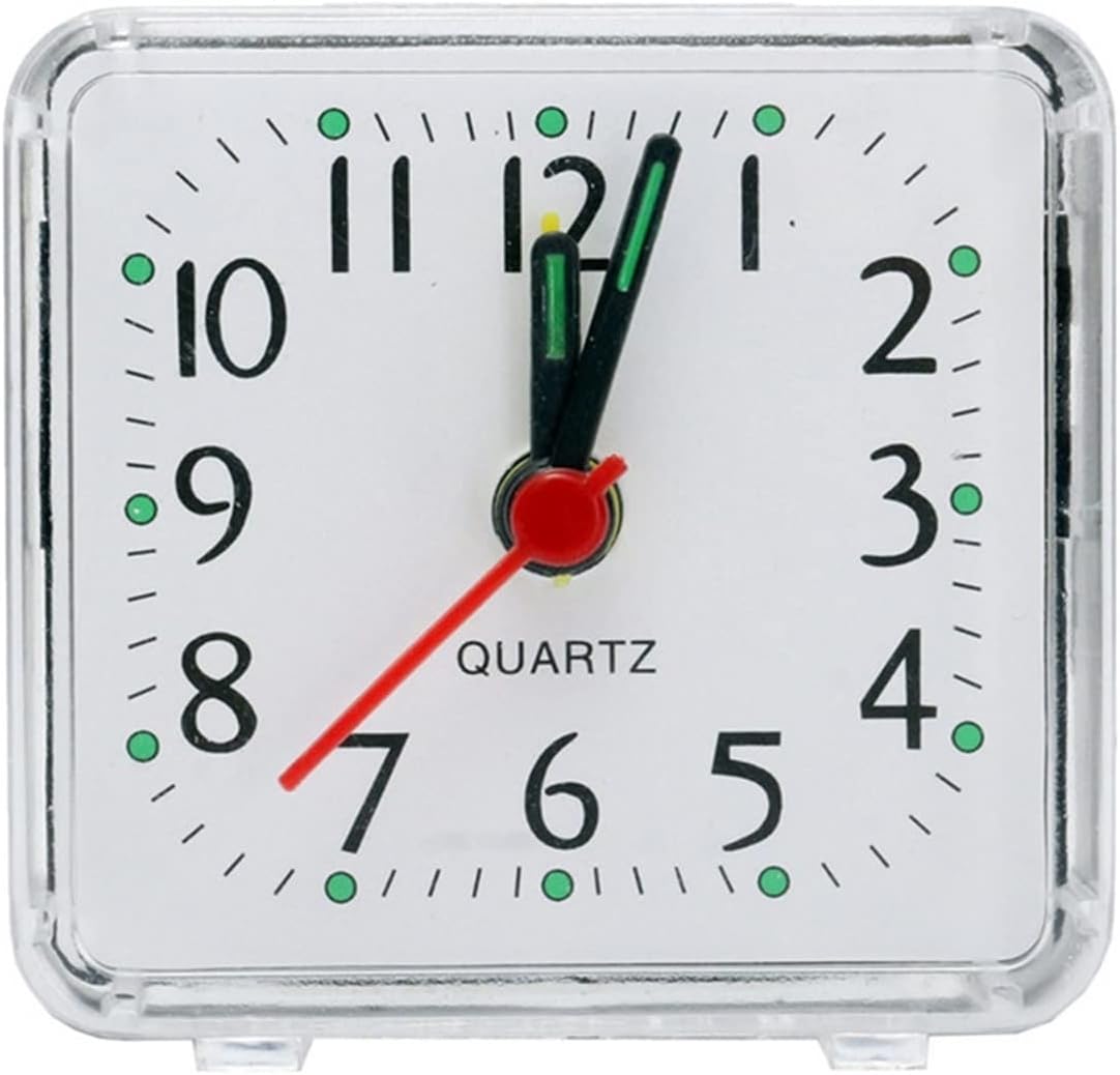 HEXEH Silent Alarm Clock Brass Colorful Design
