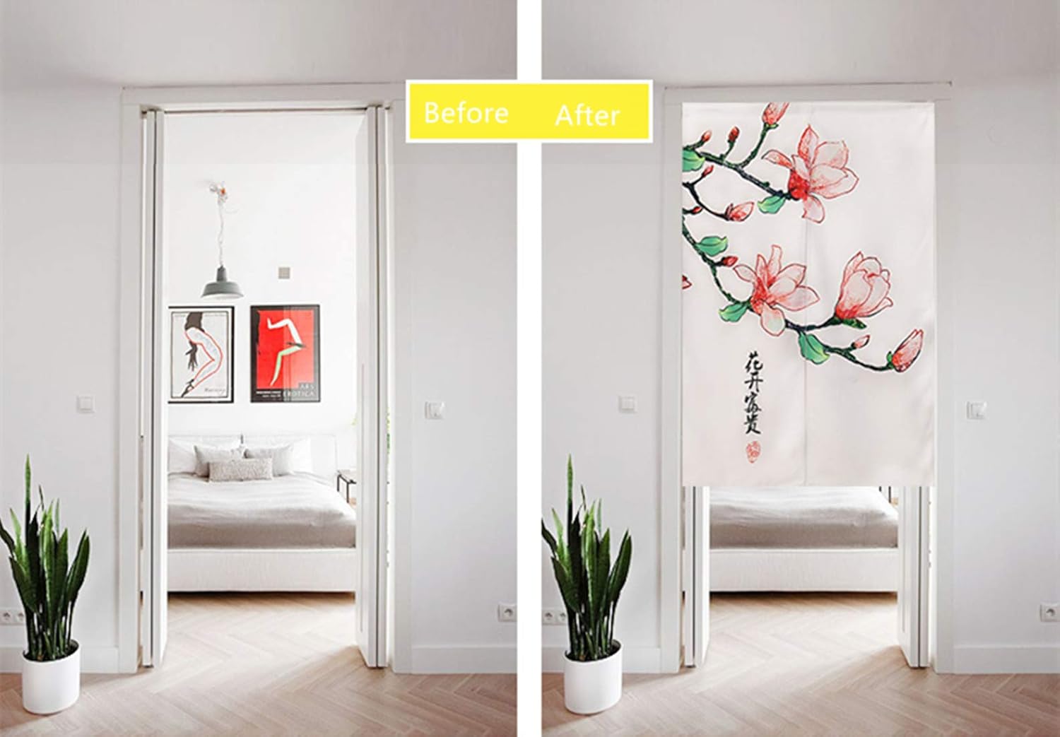 Japanese Noren Door Curtain Cotton Linen Wealth Design 33x59