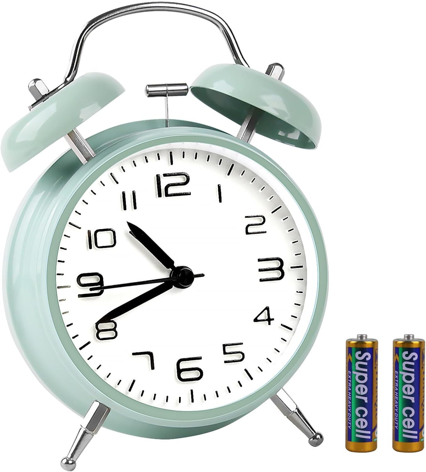 Loud Alarm Clock for Heavy Sleepers with Night Light and 3D Dial