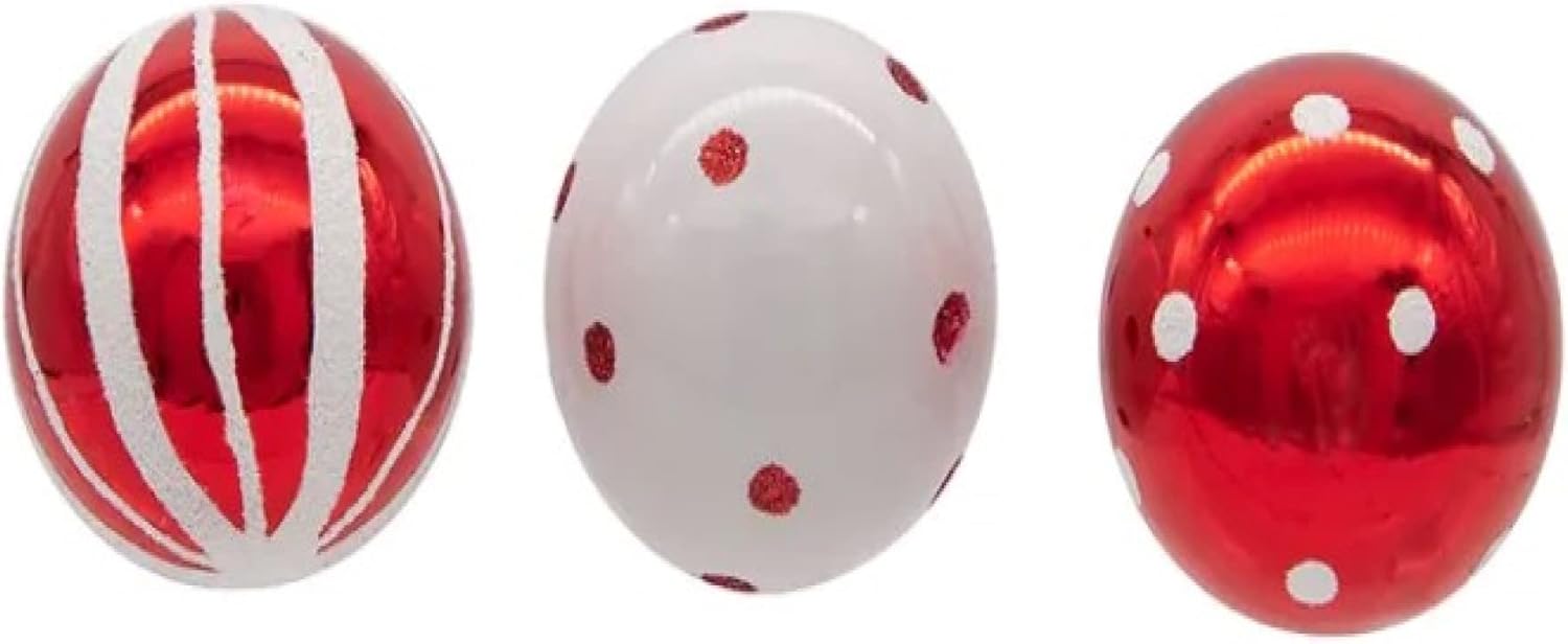 Kurt S Adler 40MM Glass Ball Ornaments 9-Piece Set