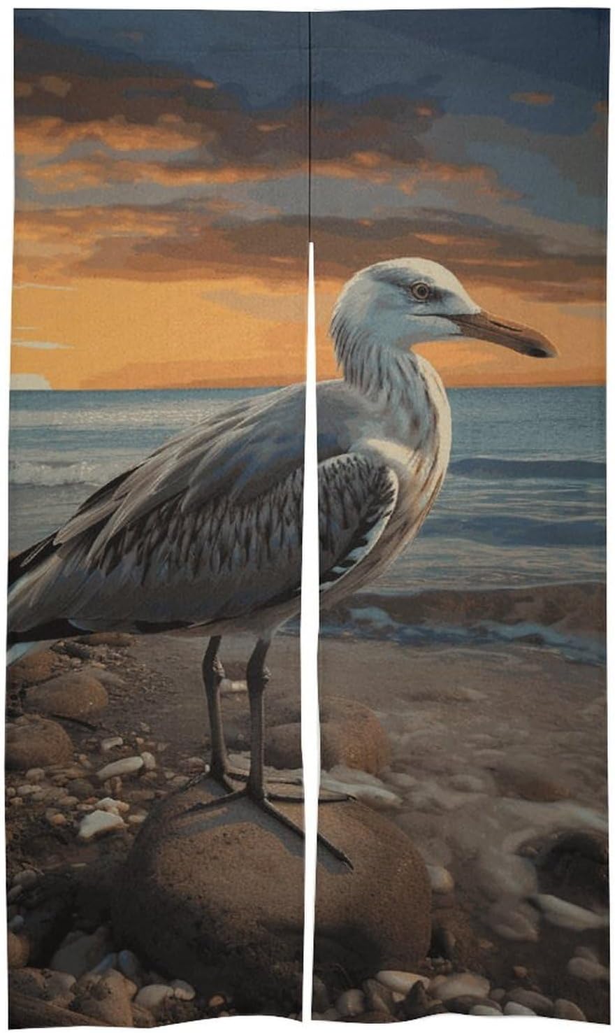 Seagull Door Cover Curtain 57x17 Inches