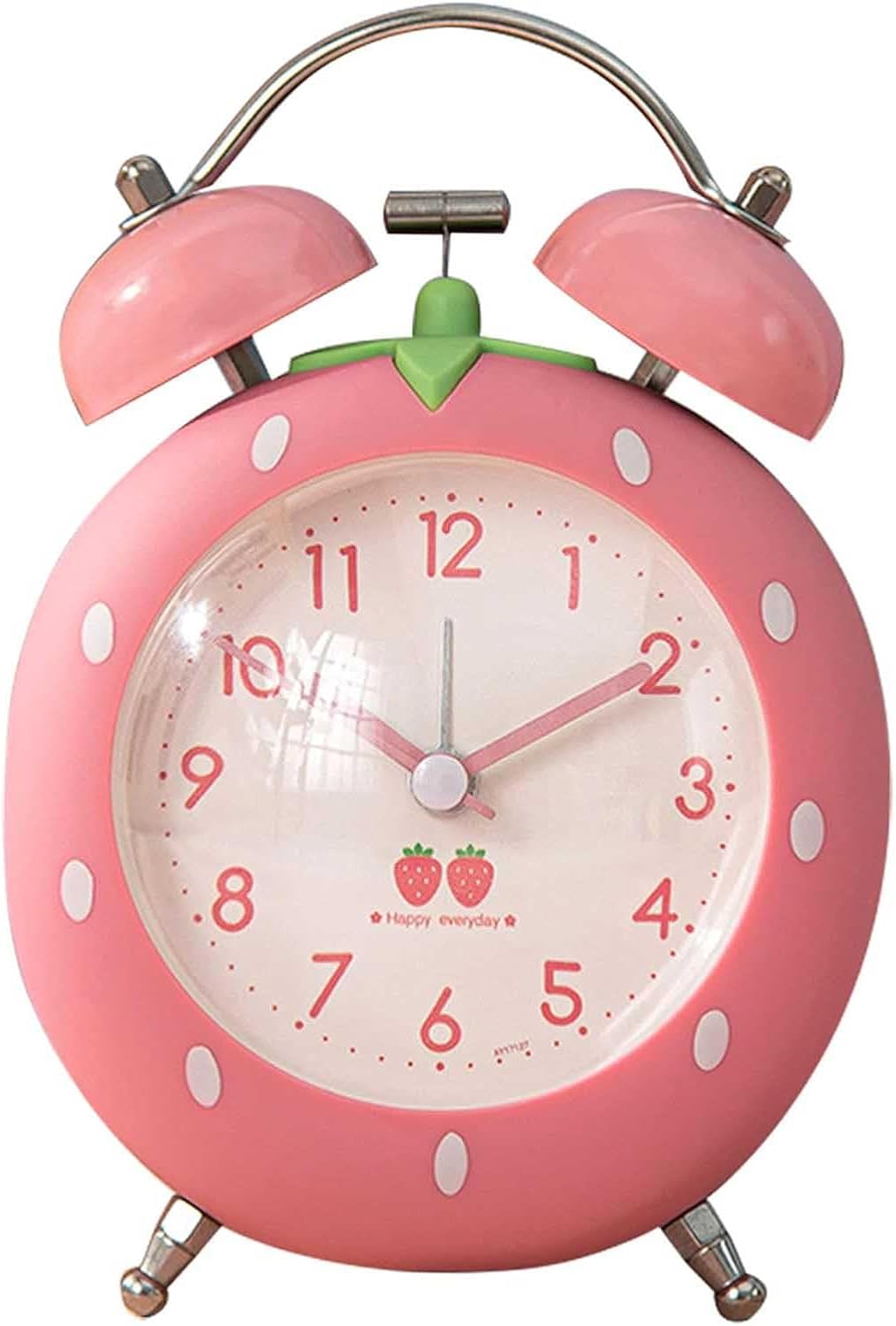 4 Inch Strawberry Alarm Clock for Heavy Sleepers and Kids