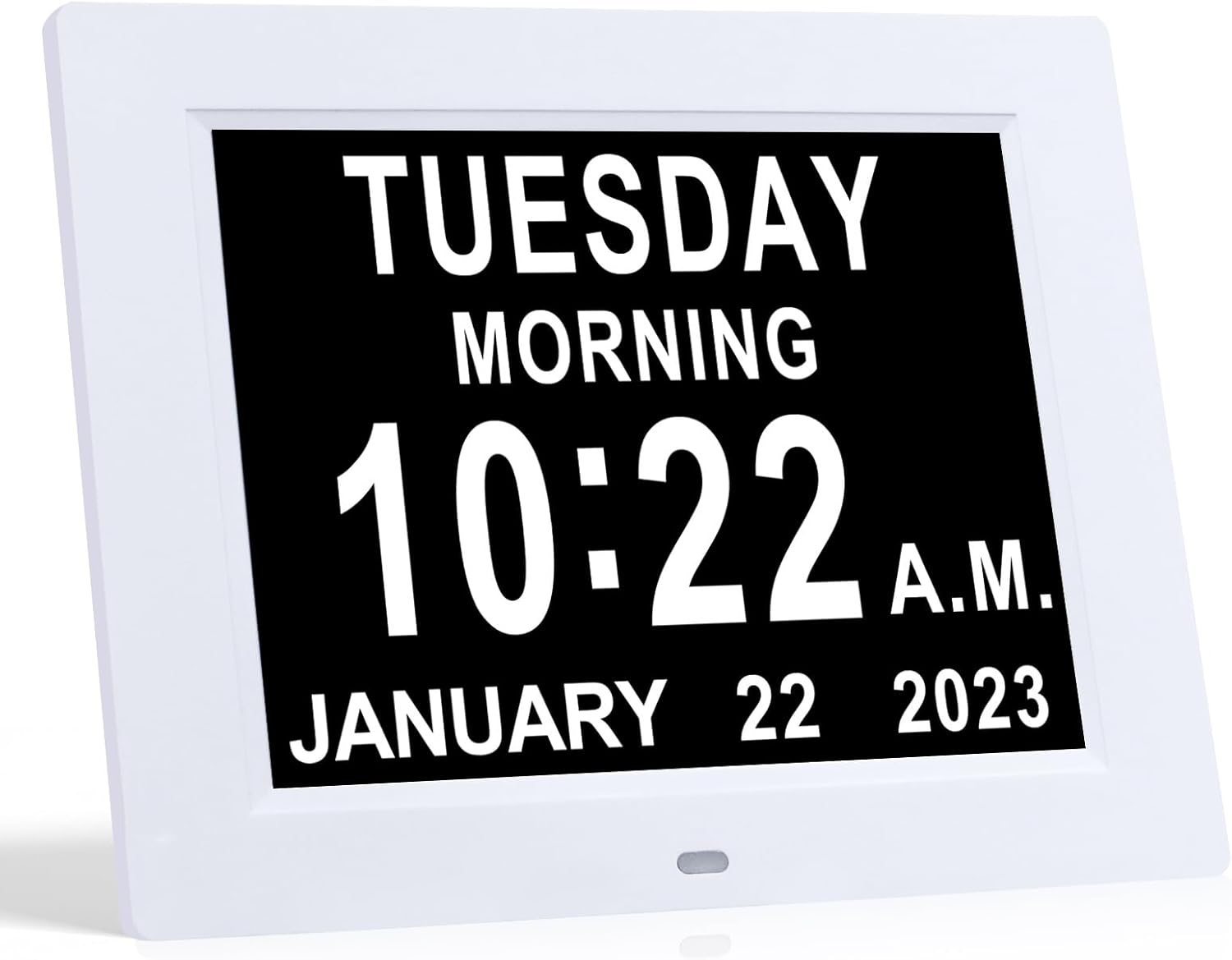 TMC 8 Inch Digital Dementia Clock with Auto-Dimming Display and Medicine Reminders