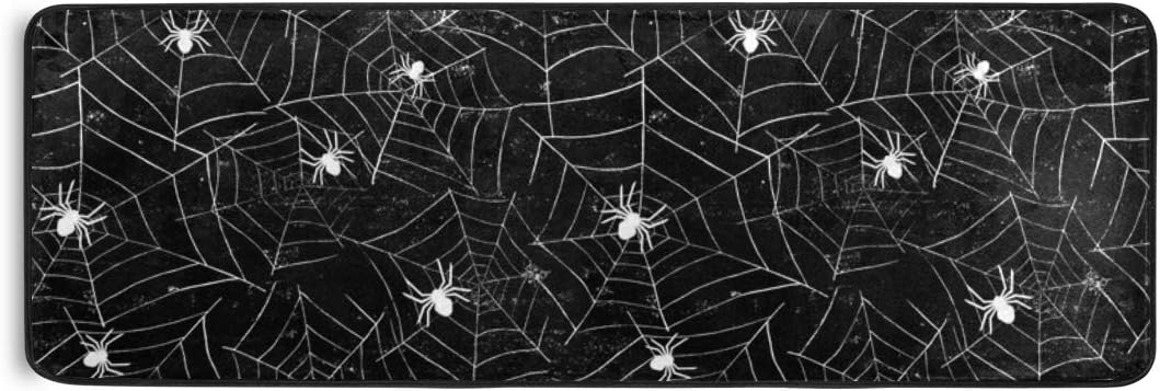 ALAZA Halloween Black and White Grunge Area Rug 72x24 Inches