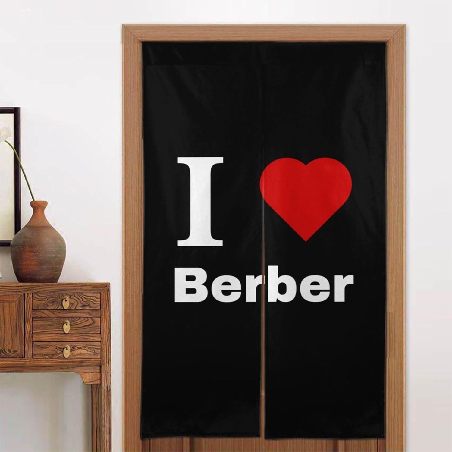 I Love Berber Blackout Curtains for Doorway 34x56in