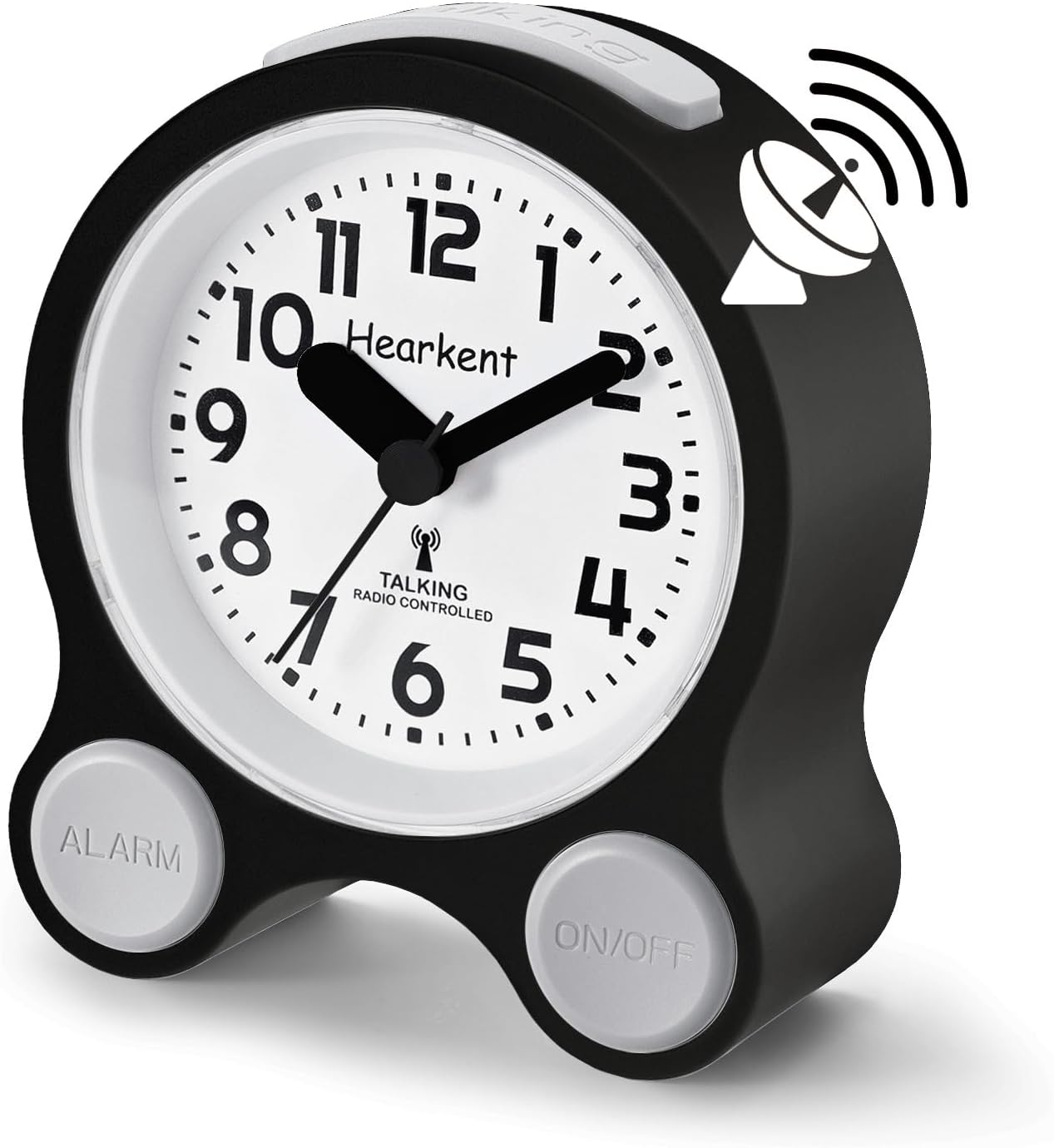 Atomic Talking Clock with Voice Snooze and LED Light for Seniors