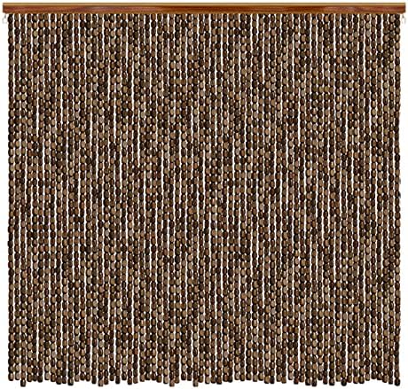 Wood Beaded Curtains for Doorway and Room Division