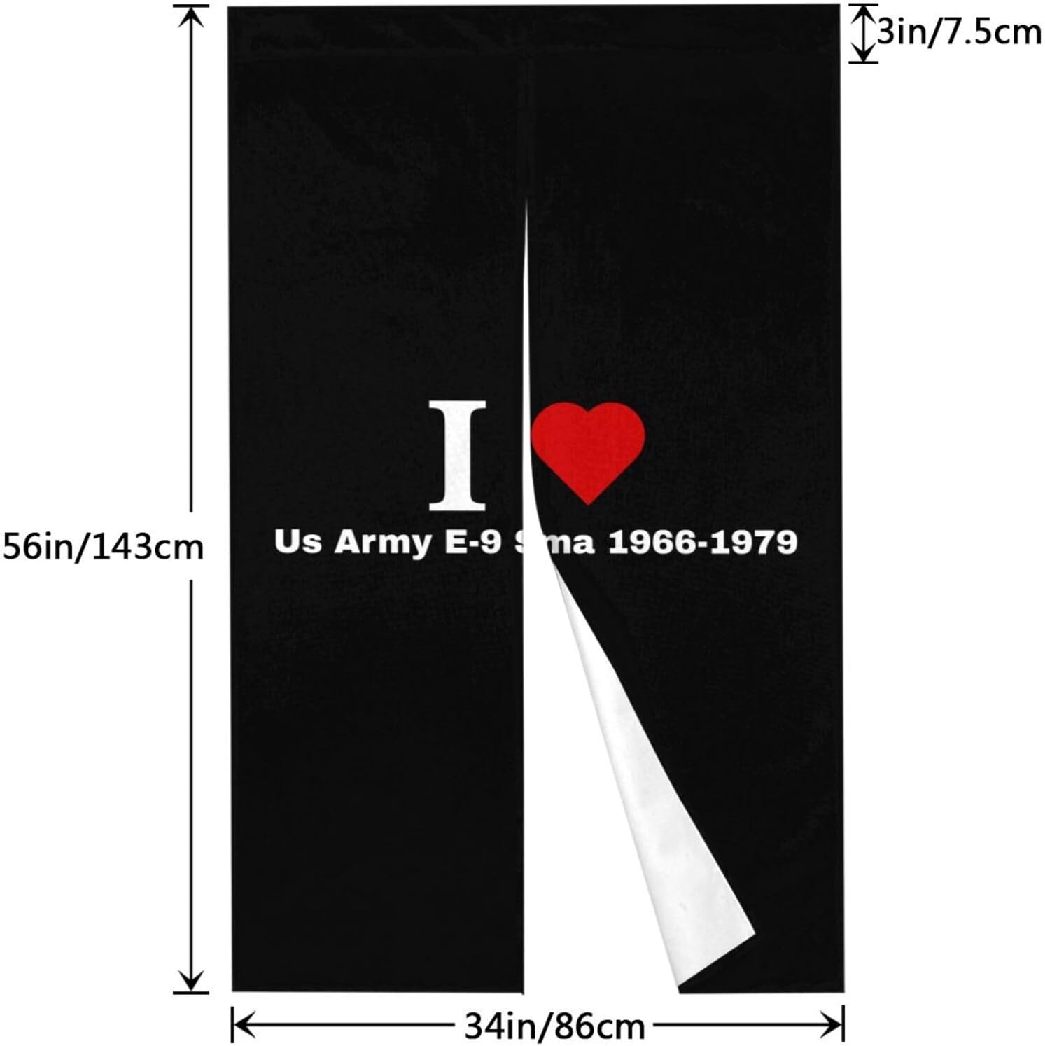 MULIHU I Love Us Army Blackout Curtains for Doorways