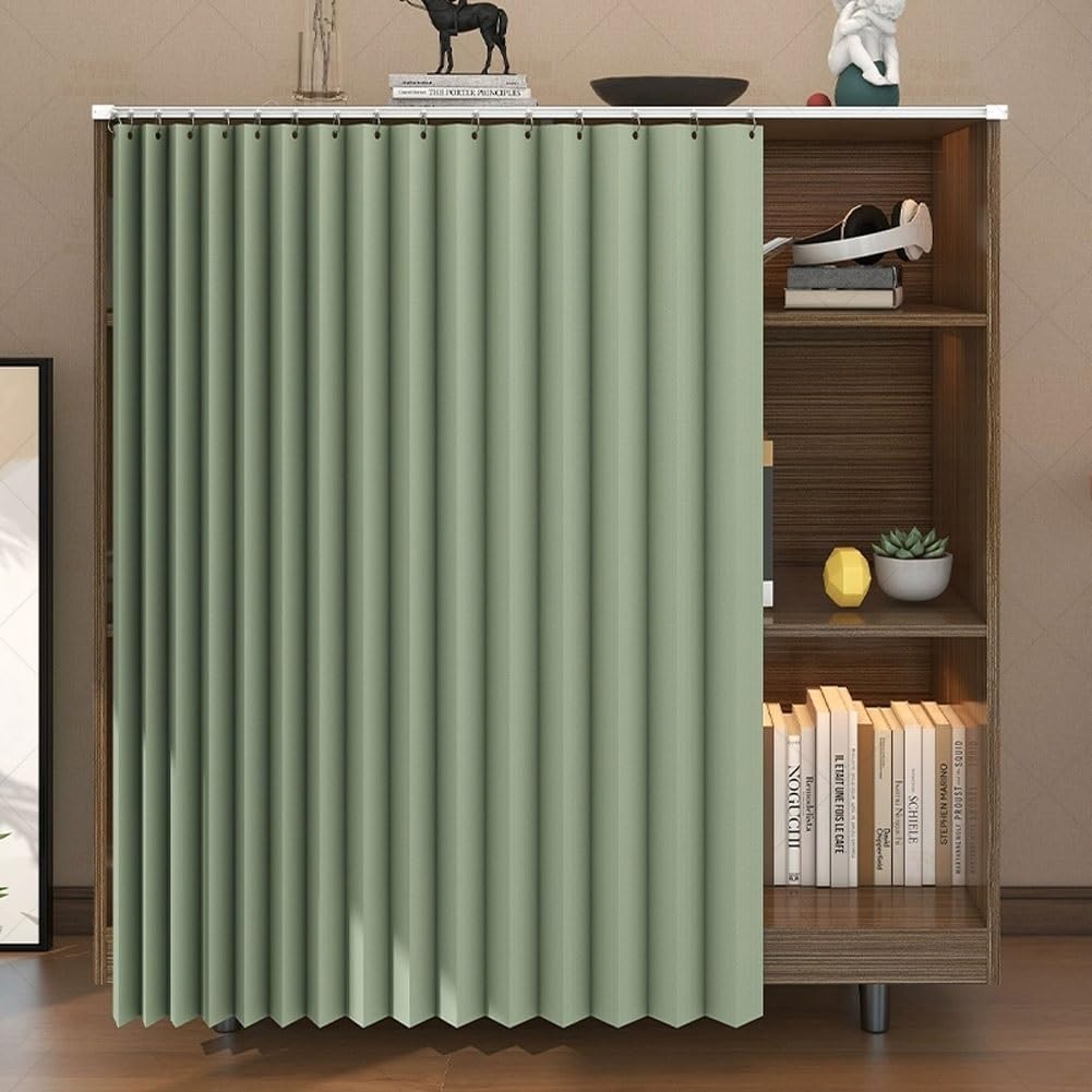 Temporary Door Curtain with Track Rail Blackout Design 315x551in