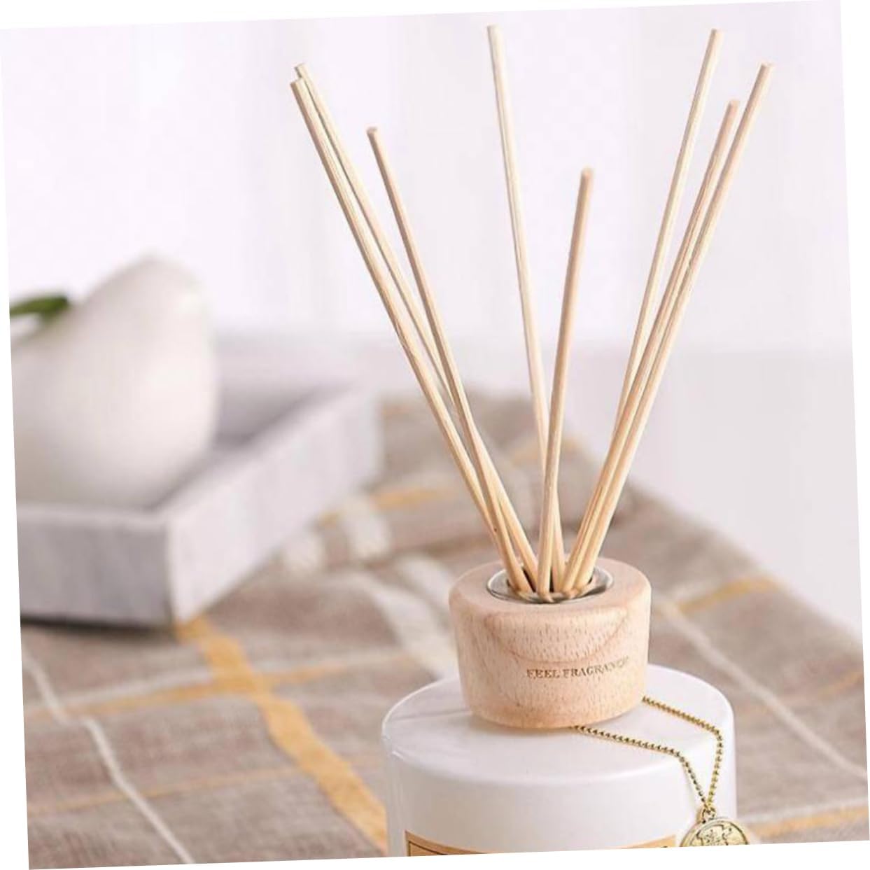 Cabilock 100pcs Natural Aromatherapy Rattan Diffuser Sticks
