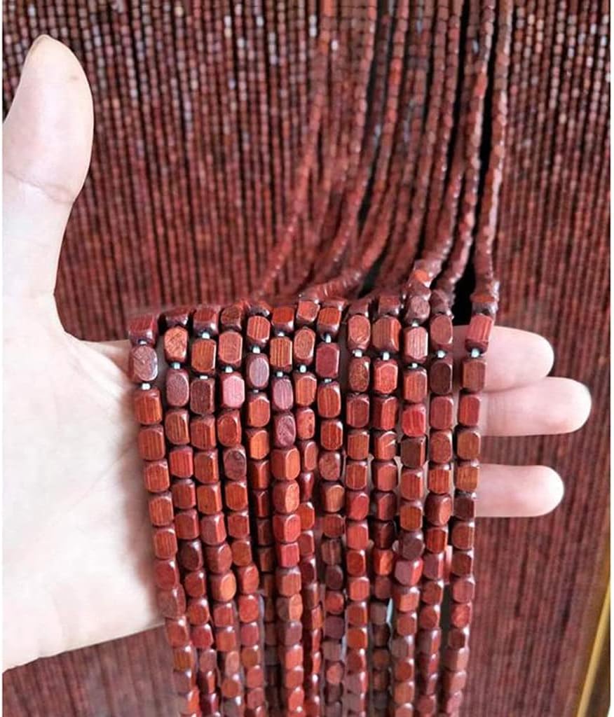ZHOUXIAO 60 Strands Wood Beaded Curtain for Doorways