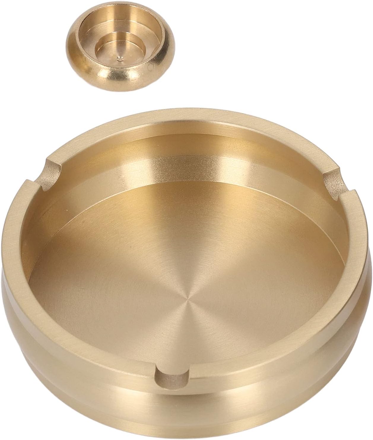 Joyzan Durable Brass Cigarette Ashtray with 3 Slots