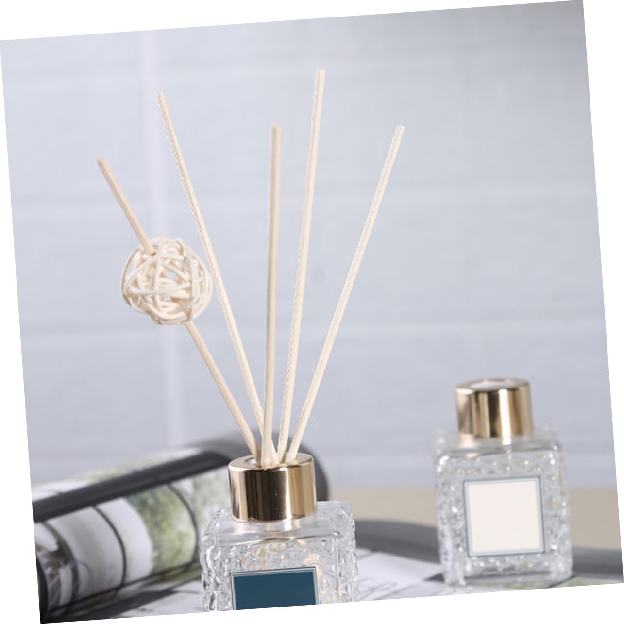 Cabilock 100pcs Natural Aromatherapy Rattan Diffuser Sticks