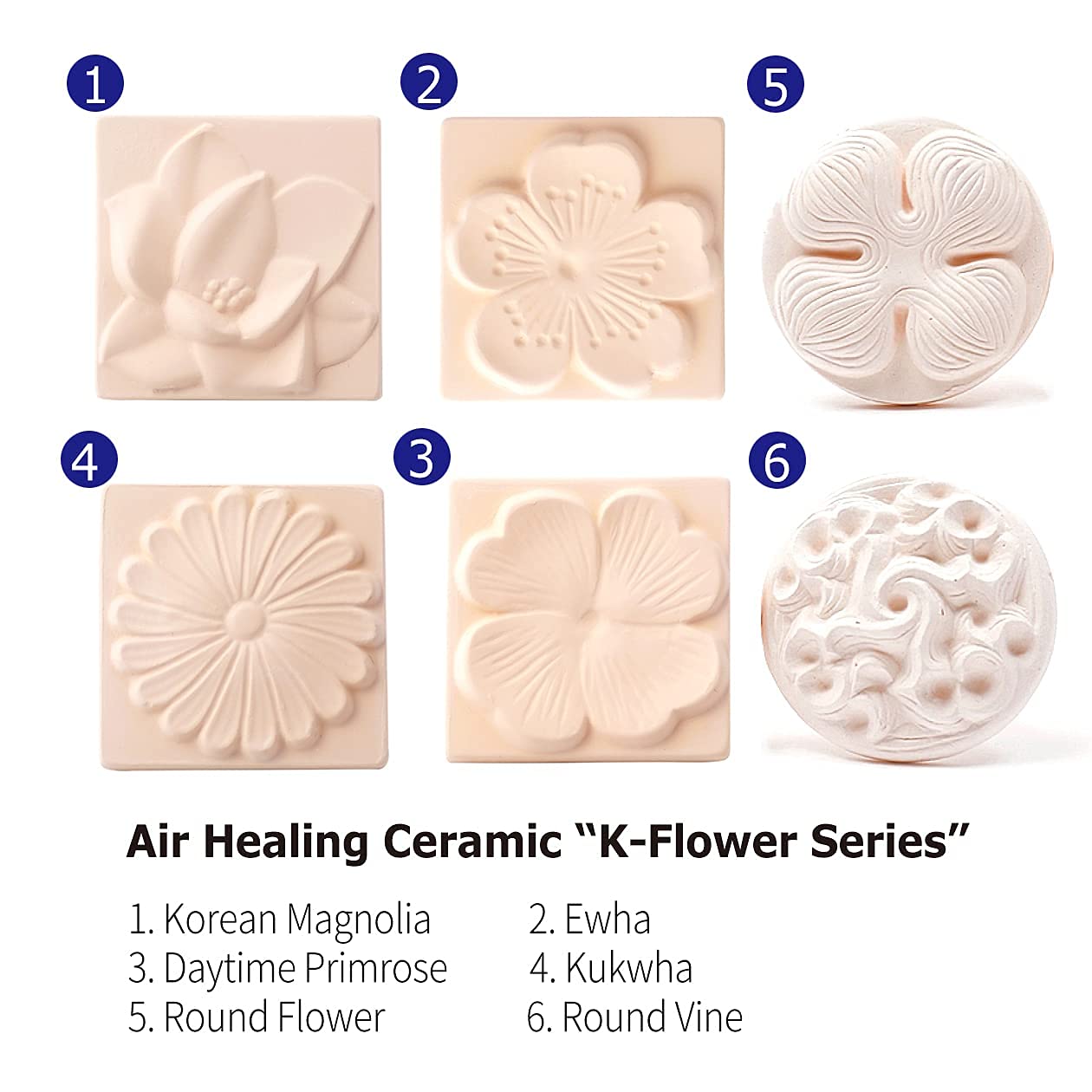 Healing Ceramic Stone Diffuser Korean Flower Series