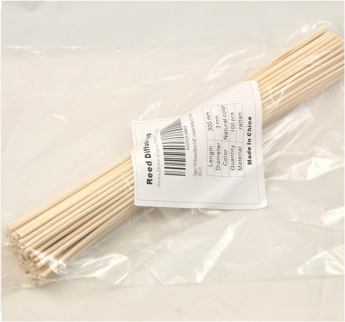 100 Pieces Natural Rattan Reed Diffuser Sticks 12 Inch