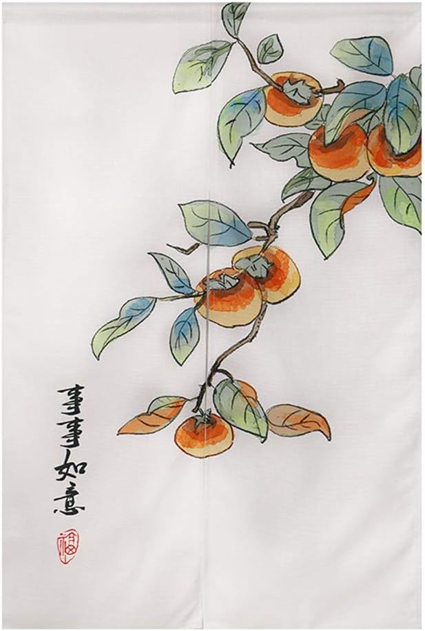 Japanese Noren Door Curtain Cotton Linen Wealth Design 33x59