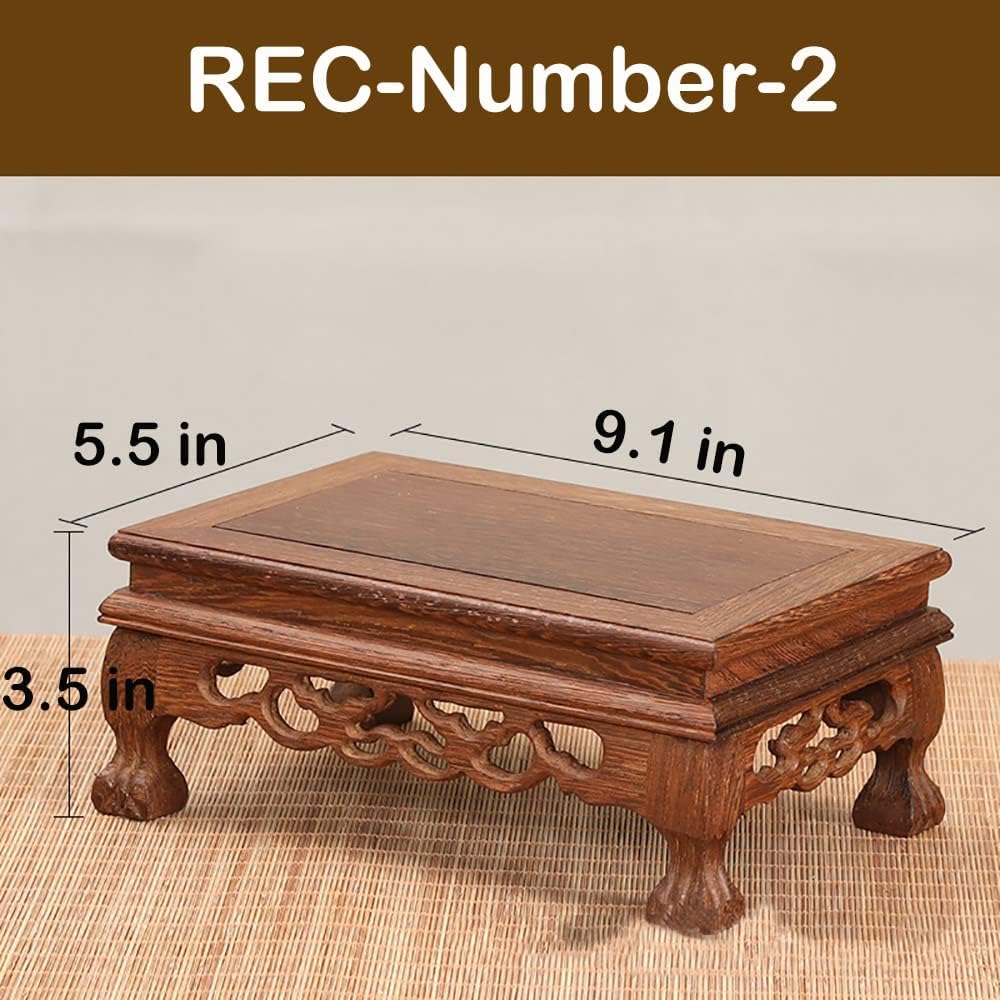 GOLDYWENDY Wooden Pedestal Stand for Vases and Statues