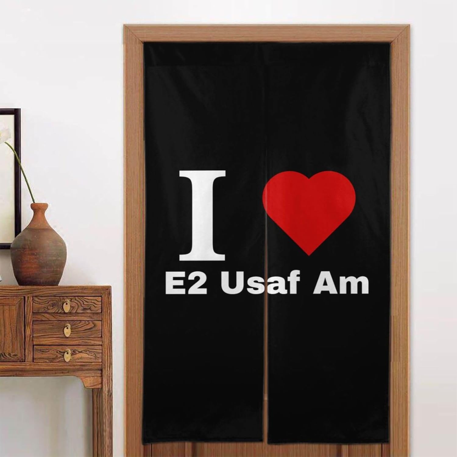 I Love E2 USAF Blackout Curtains 34x56in Door Panels