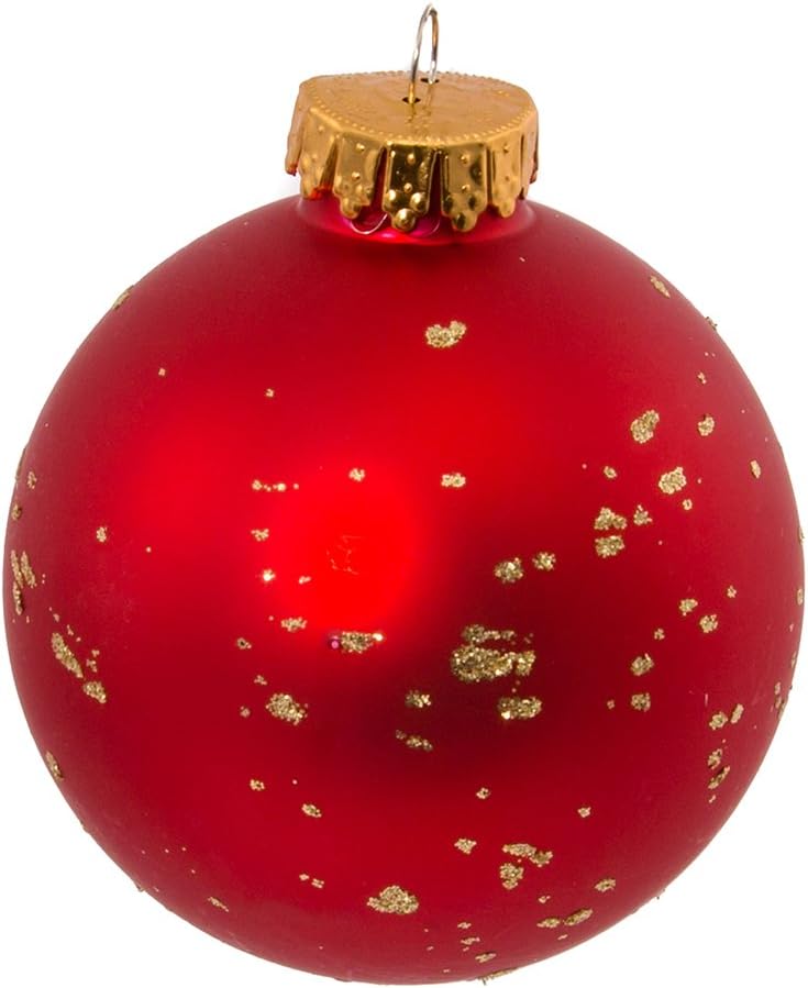 Kurt Adler 12 Days of Christmas Glass Balls Set 65mm