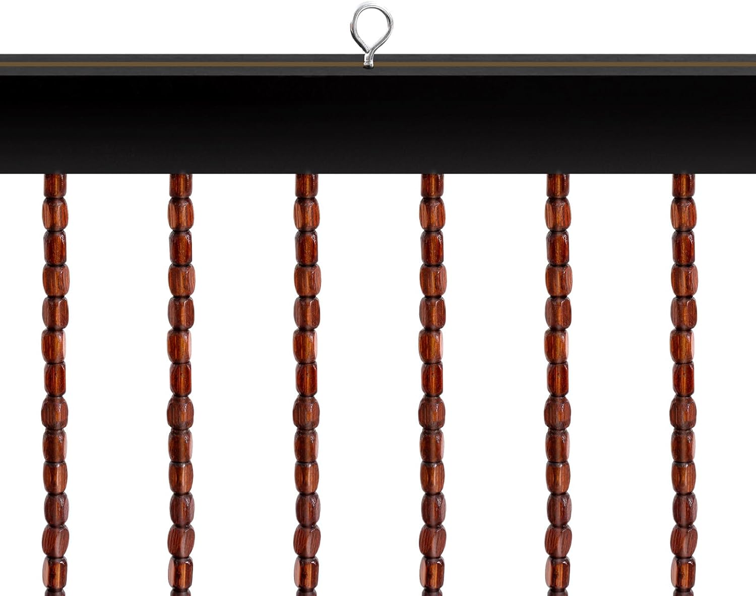 31 Wooden Bead Fringed Door Curtain 1
