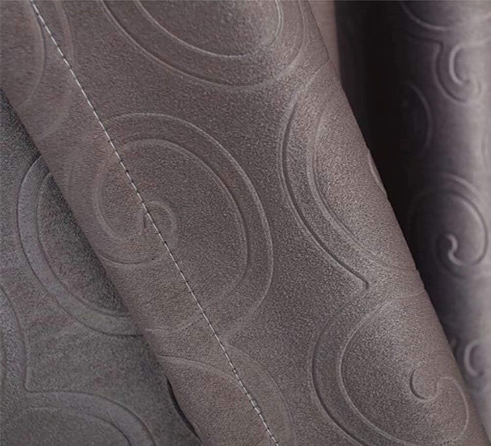 HAPPLiGNLY Velvet Beaded Embossed Curtains 160x250cm 2 Gray Panels