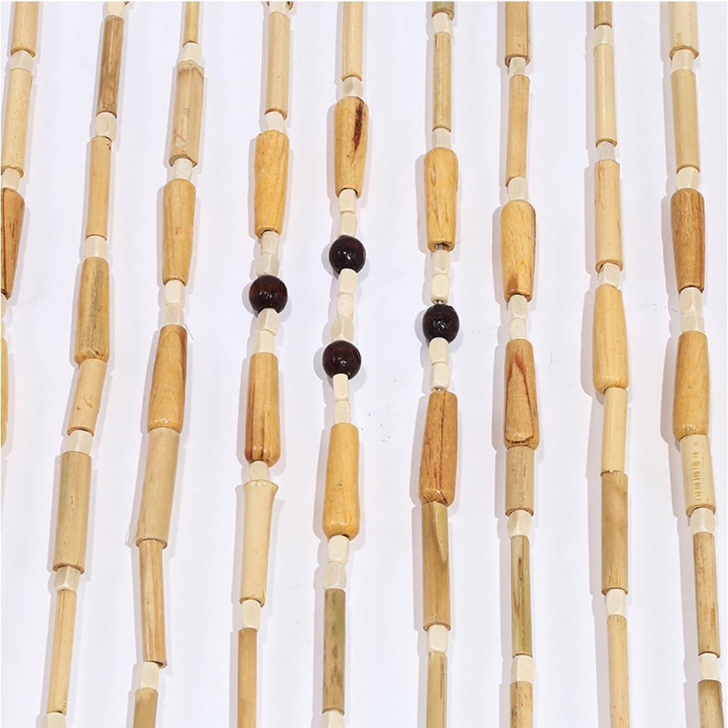 GVILTY Bamboo Beaded Curtains for Doorway and Room Divider