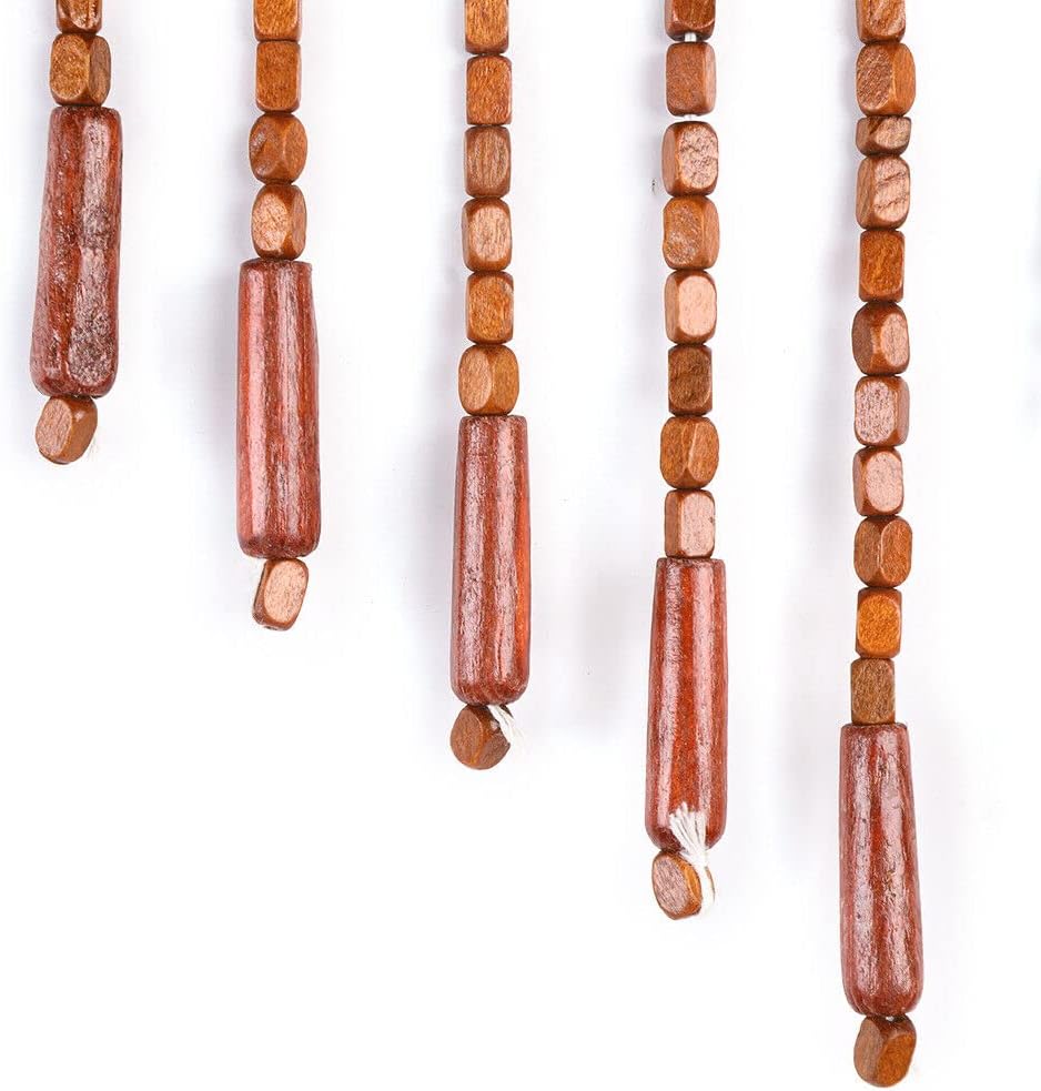 Beaded Doorway Curtain - Wooden Bamboo Room Divider