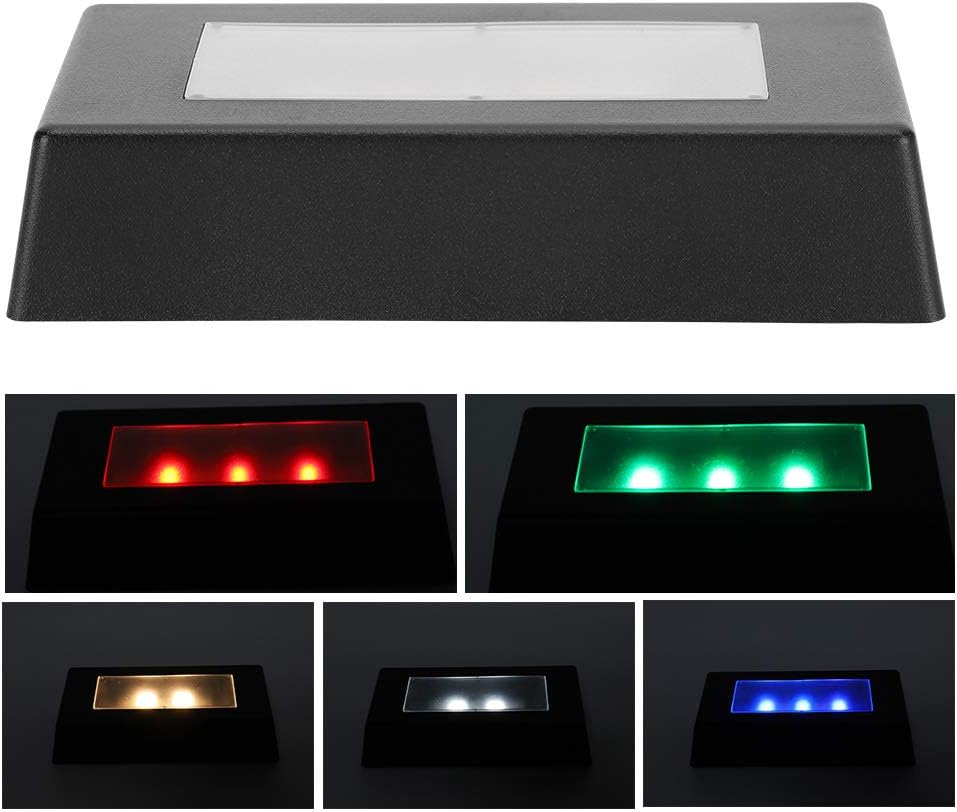 LIZEALUCKY LED Light Base for Crystal 3D Cube Display
