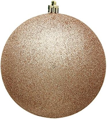 Vickerman 8 Inch Cafe Latte Glitter Ball Ornament