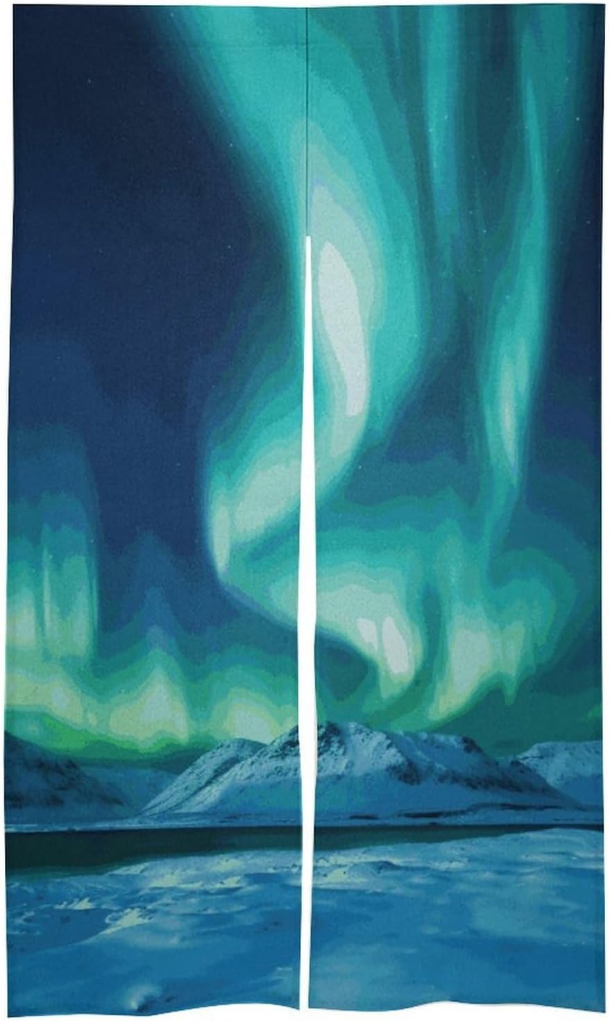 Northern Lights Door Cover Curtain 57x17 Inches