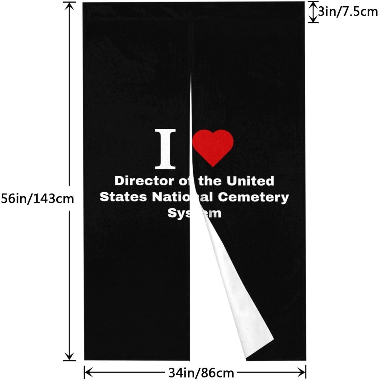 I Love Director Blackout Curtains for Doorway 34x56in