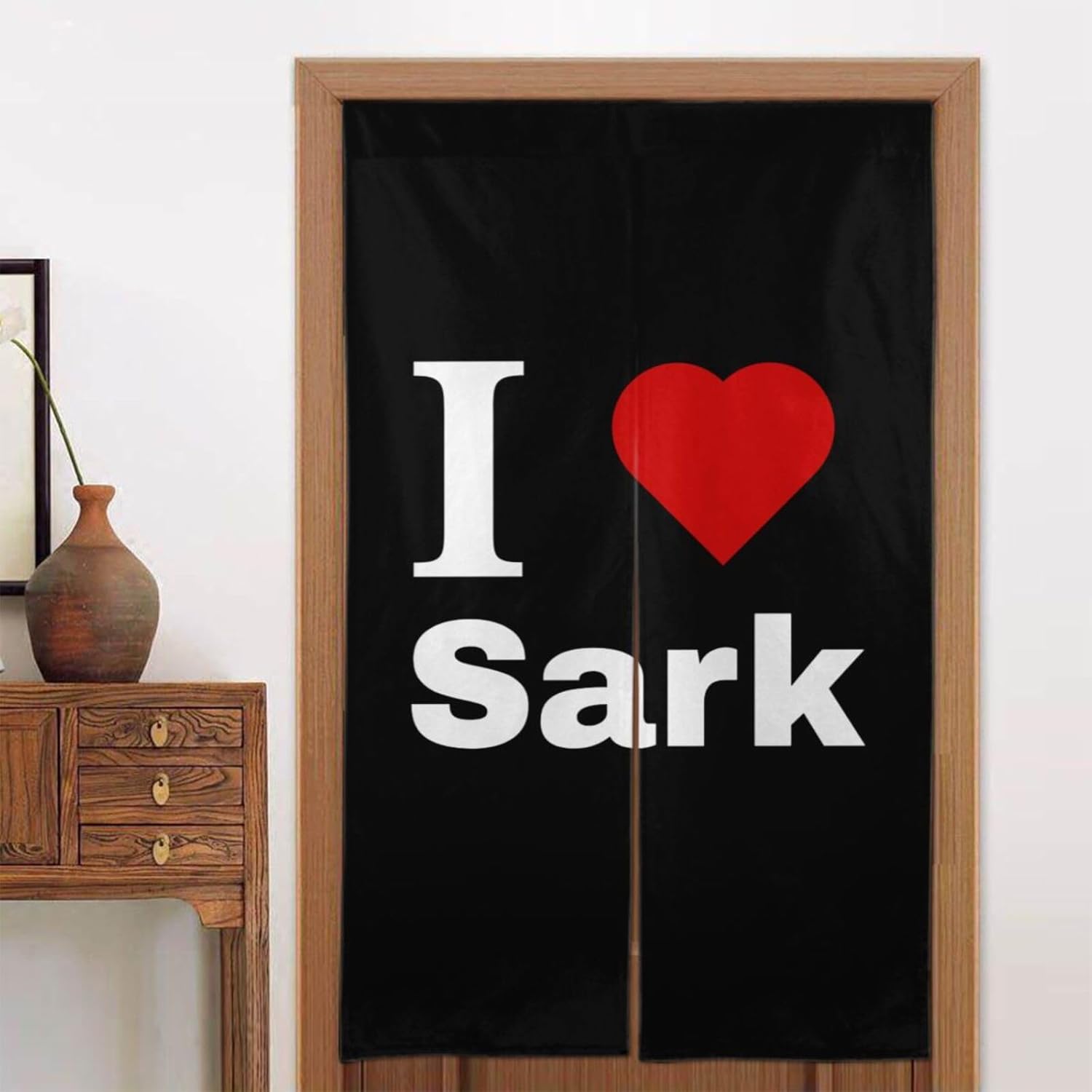 I Love Sark Blackout Curtains for Doorways 34x56in