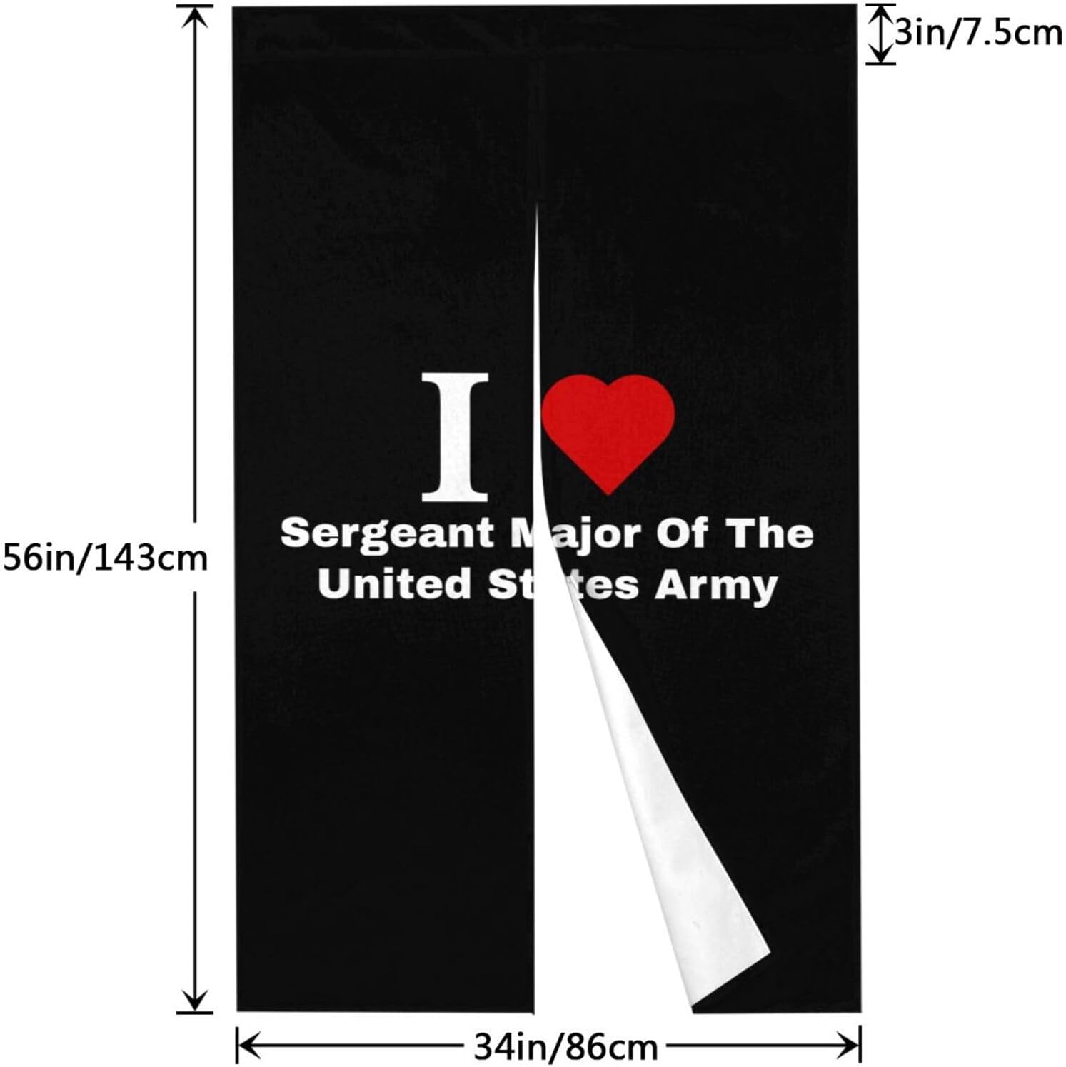 I Love Sergeant Major Blackout Curtains for Doorways