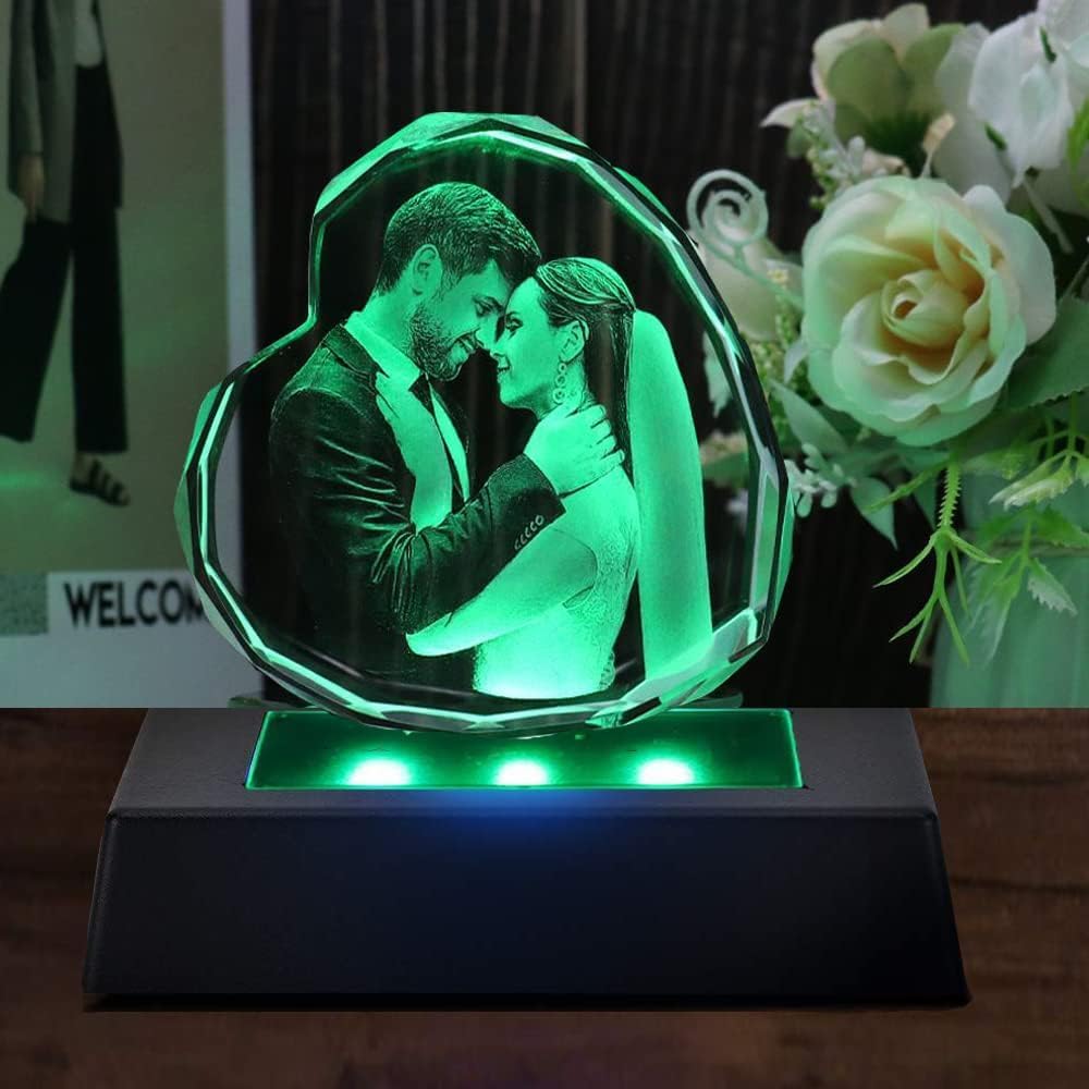 LIZEALUCKY LED Light Base for Crystal 3D Cube Display