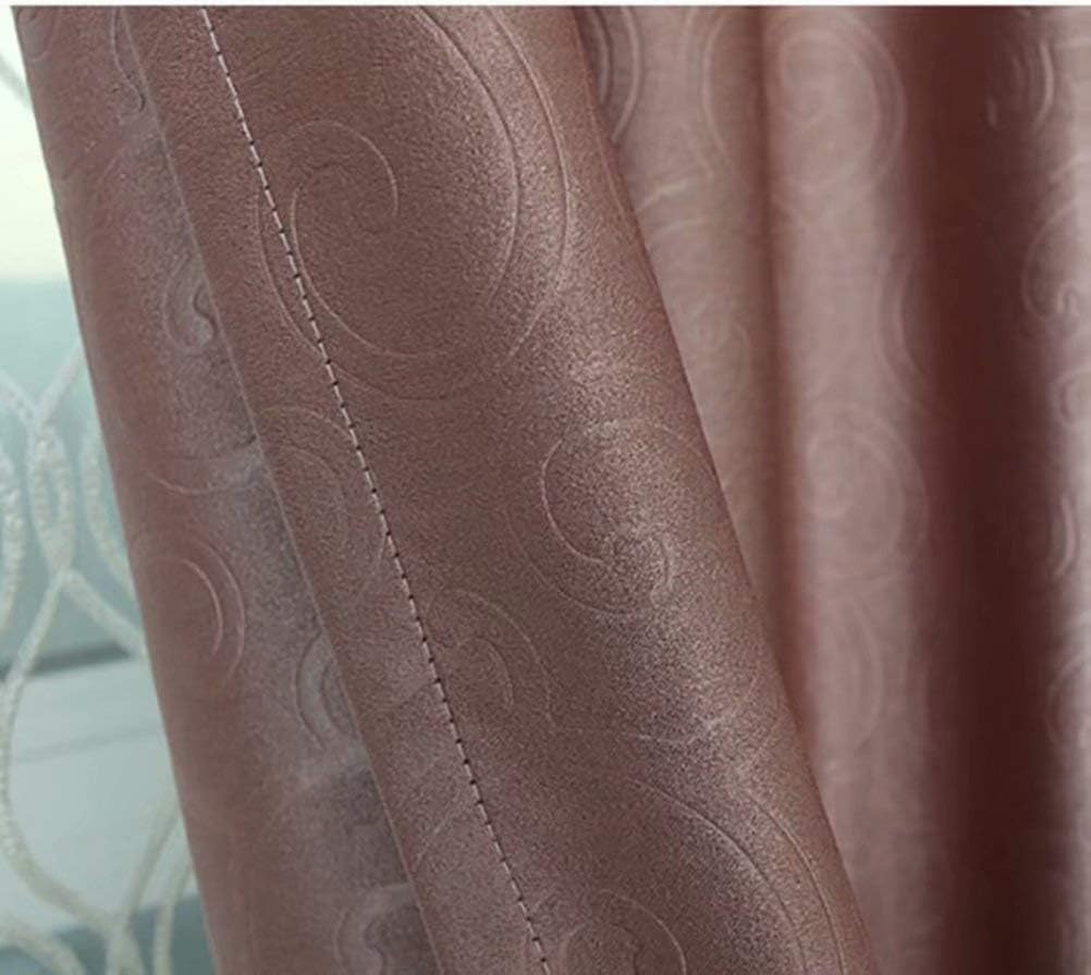 HAPPLiGNLY Velvet Beads Curtains 140x230cm 2 Panels Coffee