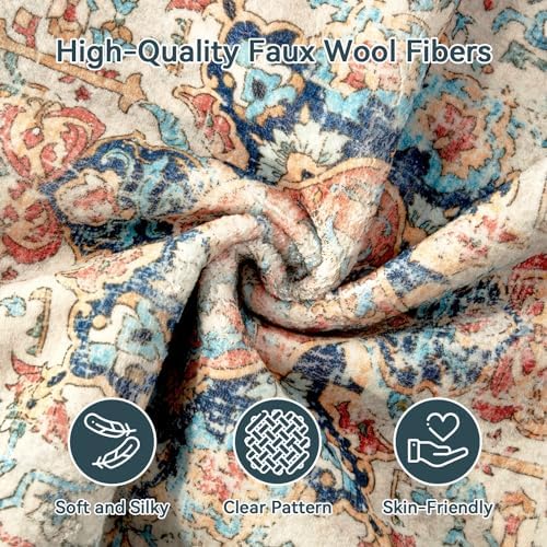 Topllen Washable Area Rug 5x7ft Boho Style 1