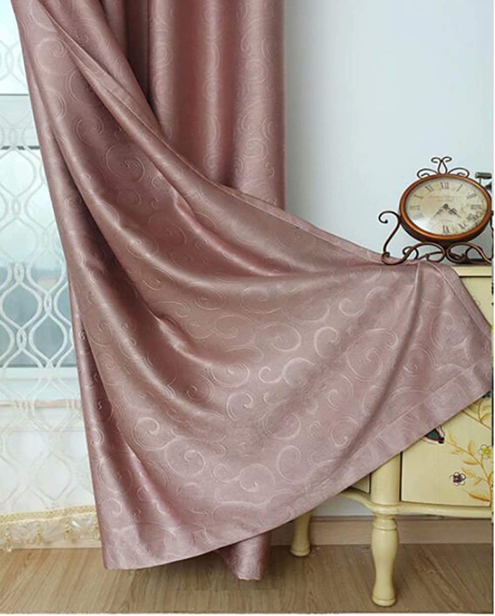 HAPPLiGNLY Velvet Beads Curtains 140x230cm 2 Panels Coffee
