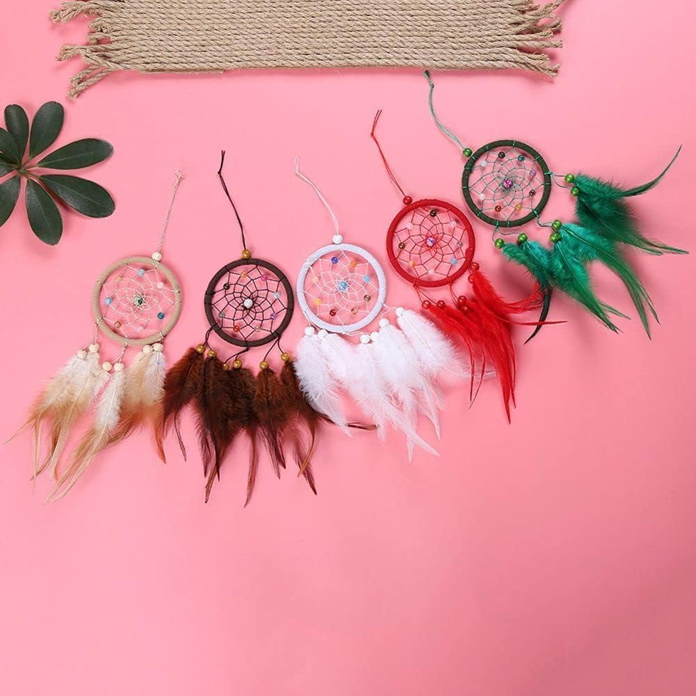 Red Small Dream Catcher Wall Hanging Ornament