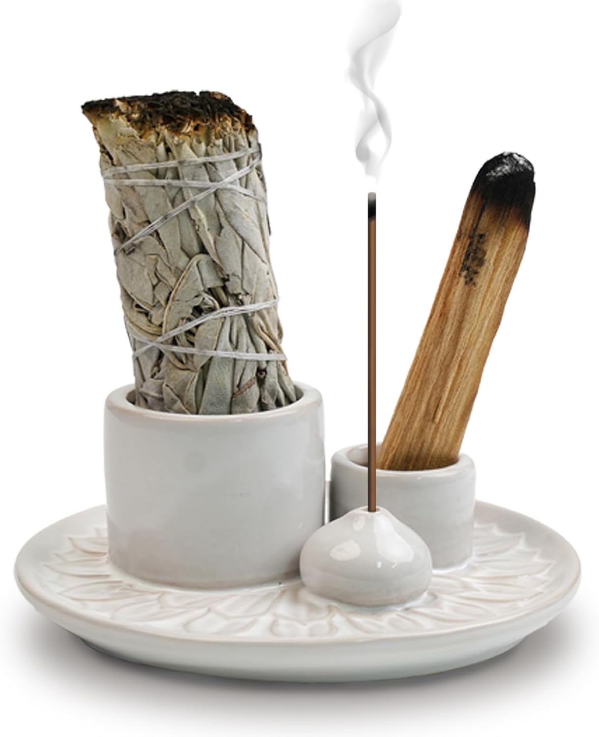 4 in 1 Incense Burner Holder for Meditation and Yoga Room