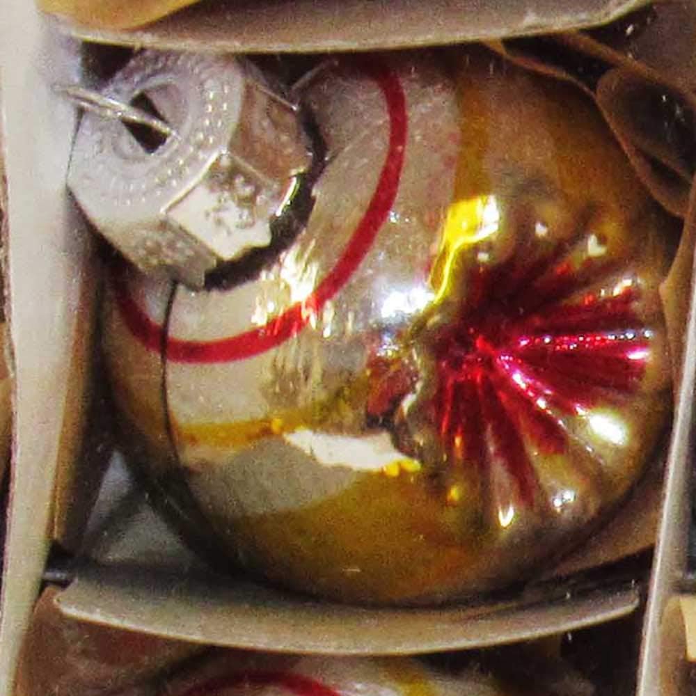 Kurt S Adler 30mm Glass Ball Ornament Set of 16