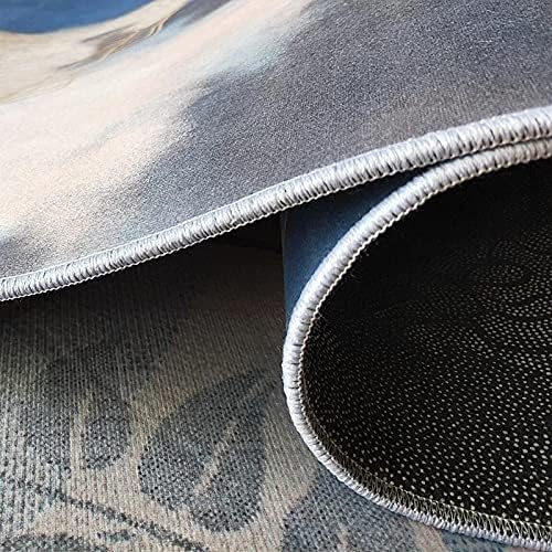 Grey Velvet Rug Pad Runner for Bedroom and Living Room