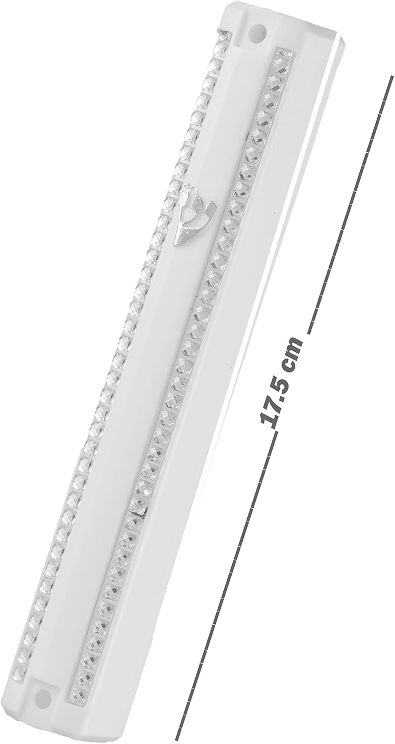 Art Judaica Mezuzah Case Holder with Stones