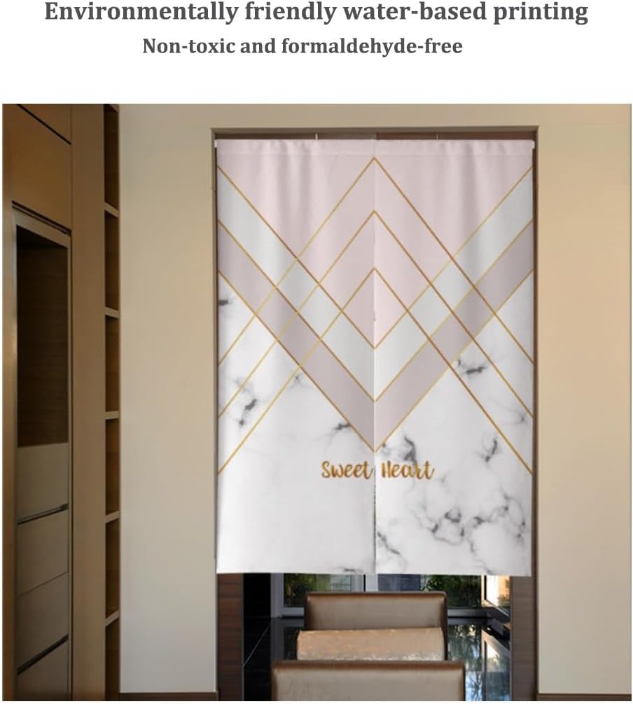 Japanese Curtain for Doorway Marble Design Tapestries