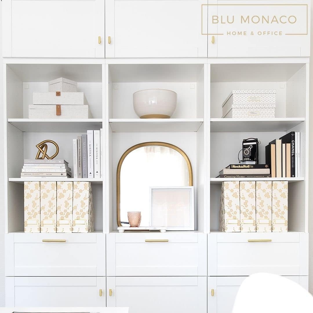 BLU MONACO Foldable Magazine Storage Boxes Set of 4