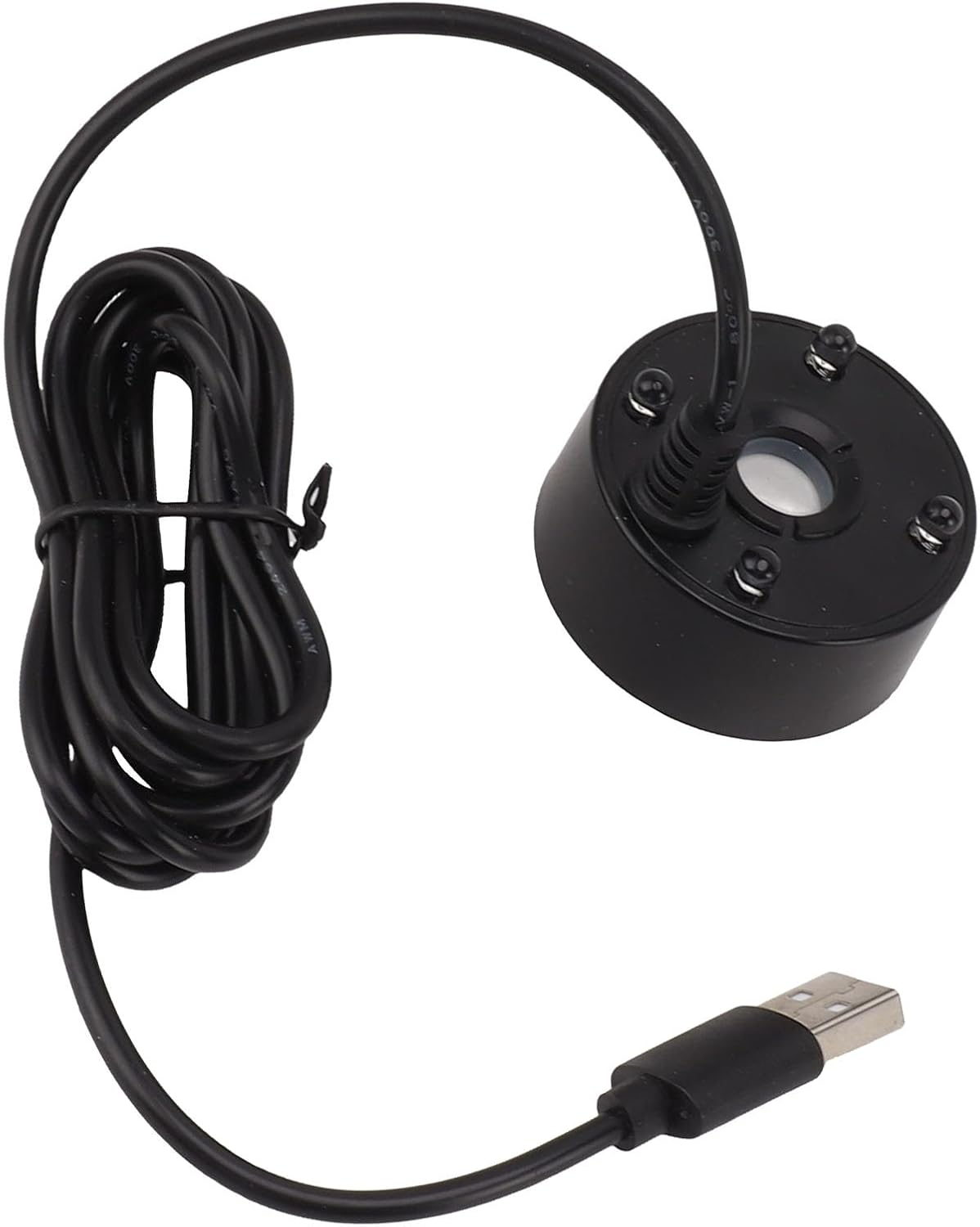 ZJchao Ultrasonic Mist Maker Fogger with LED Lights - 5V USB Black