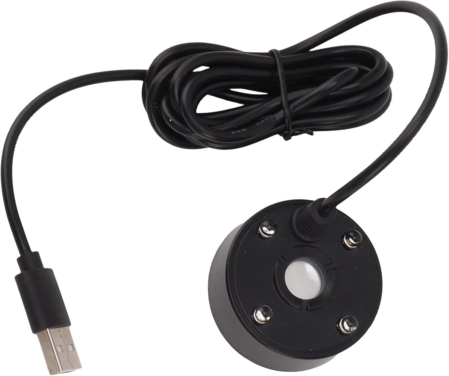 ZJchao Ultrasonic Mist Maker Fogger with LED Lights - 5V USB Black