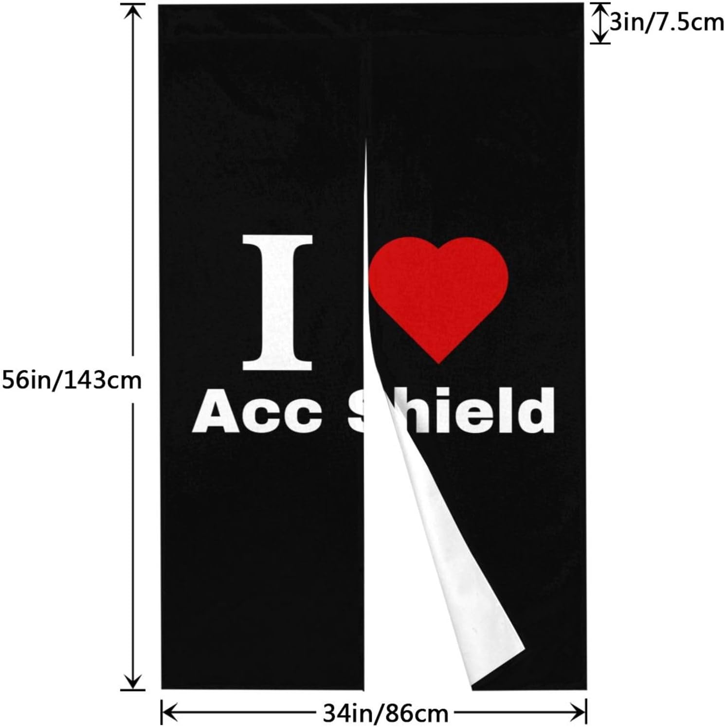 I Love Acc Shield Blackout Curtains for Doorways and Windows