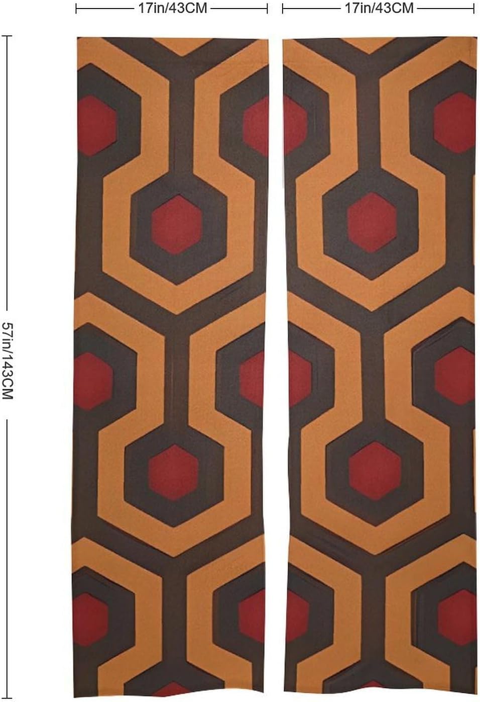 Shining Overlook Door Cover Curtain 57x17 Inches