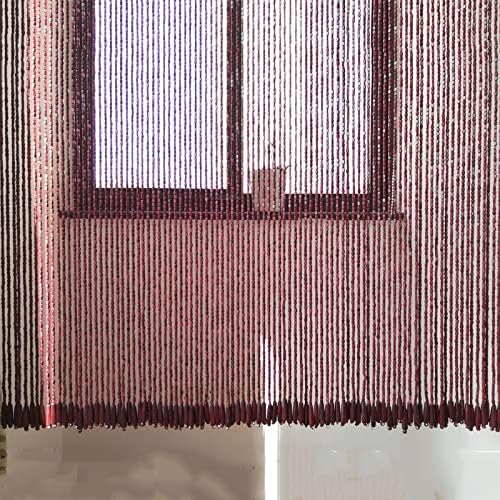 Handmade Wooden Beaded Door Curtain for Home Decor