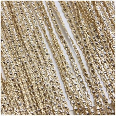 Deep Blue Shimmer Tassel String Curtain for Room Divider